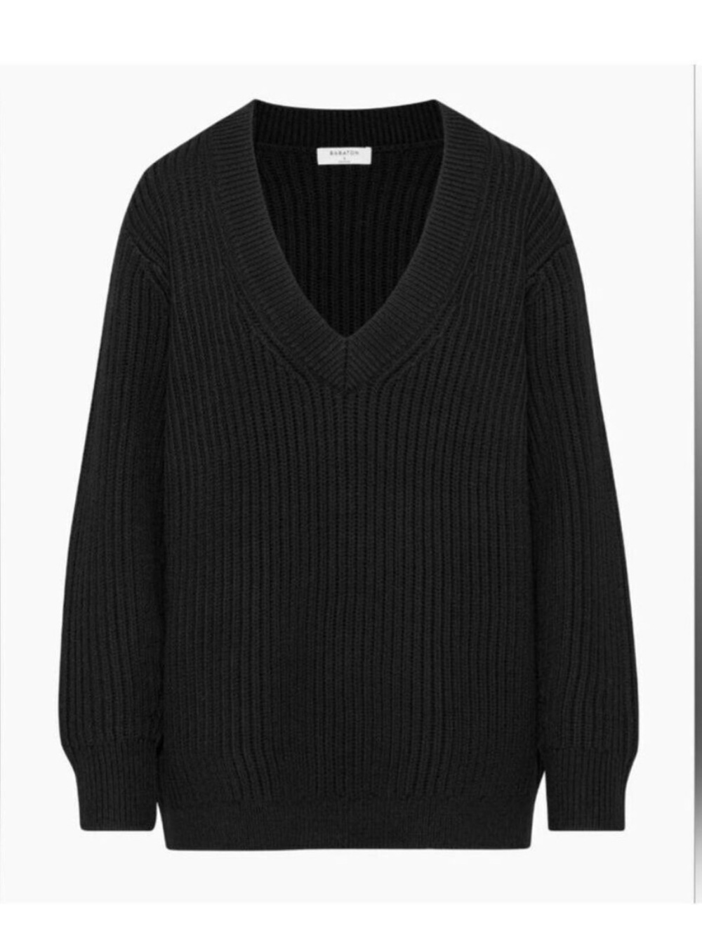 Aritzia Wilfred Babaton Roger V-Neck Sweater - Black
